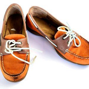 Aerosoles - Women's Slip-In Loafers - Light Orange & Mauve Color - Size 8.5